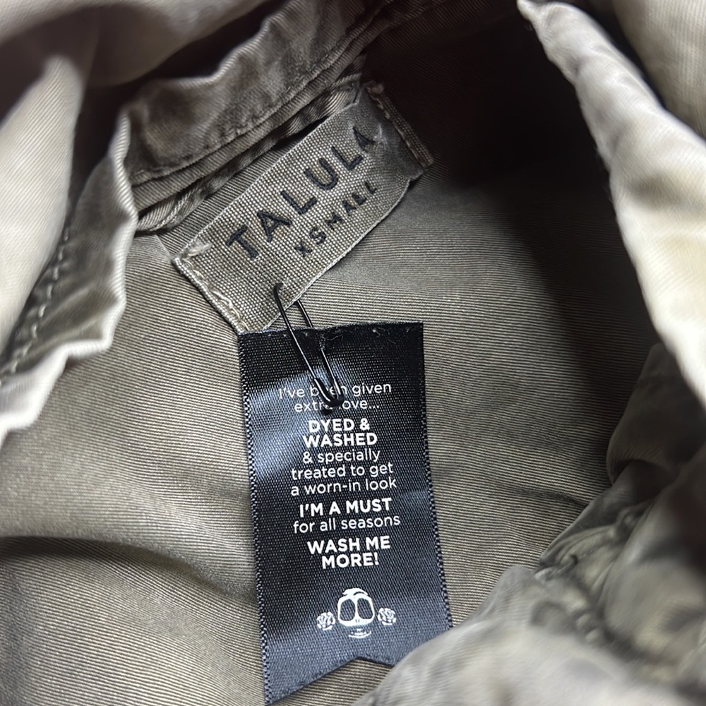 TALULA Aritzia Trooper Utility Military Style Jacket XS - Picture 5 of 11
